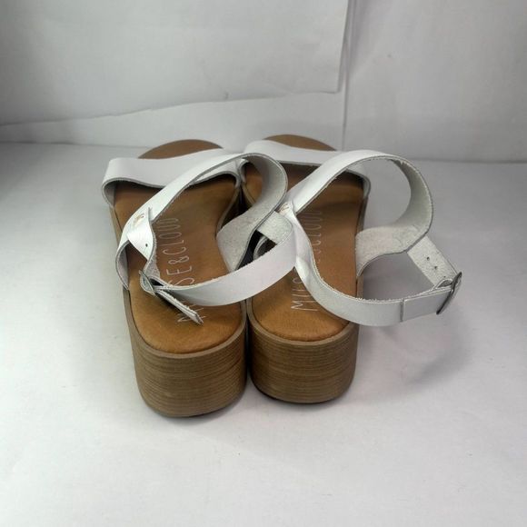 Musse & Cloud Isadora Leather Platform Wedge Sandals Comfy Slingback Womens NWOB - Picture 7 of 12